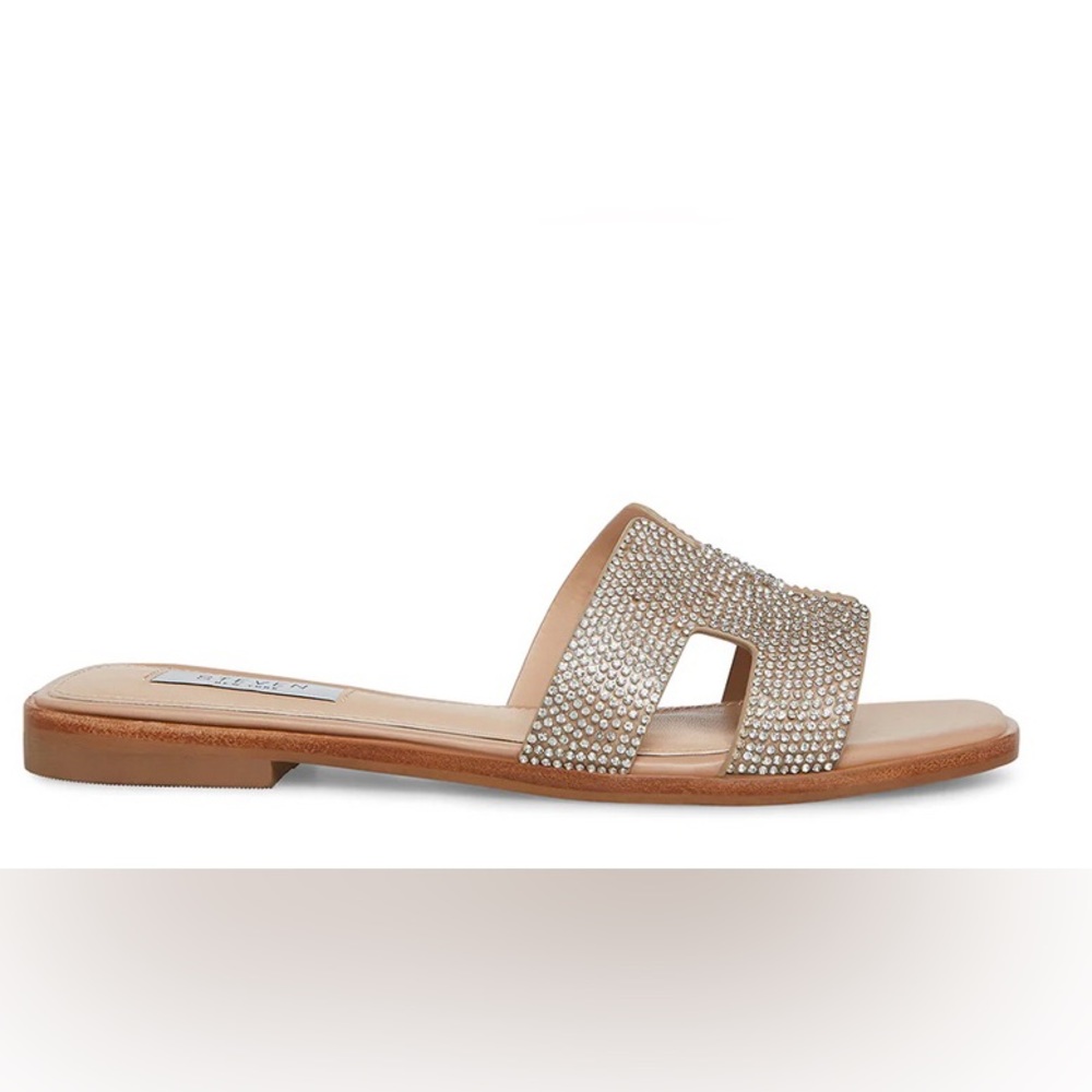 Steve Madden silver rhinestone sandals
